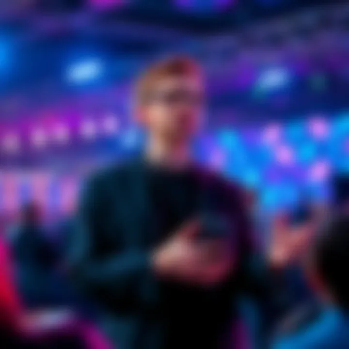Vitalik Buterin speaking about Ethereum's Layer 1 scaling at a tech conference