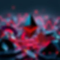 A visual representation of Ethereum supply decreasing on Binance, indicating market changes as coins leave exchanges.