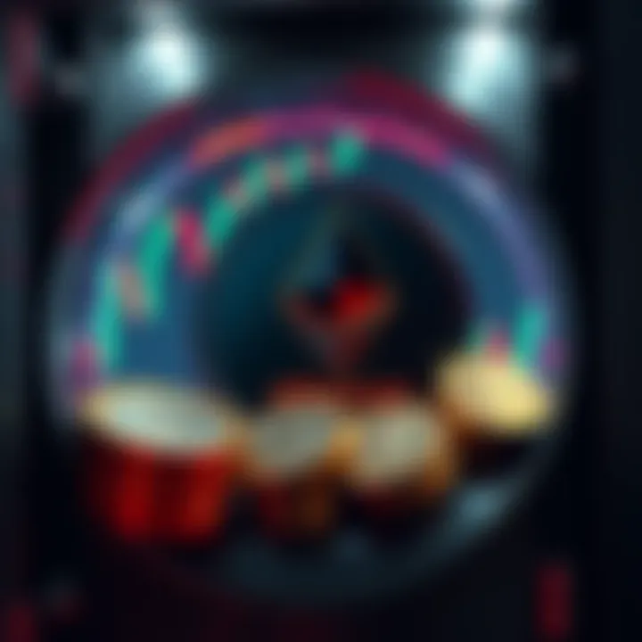 A visual representation of Ethereum coins locked in a vault, symbolizing the 45% of ETH currently staked, with a fluctuating price graph in the background.