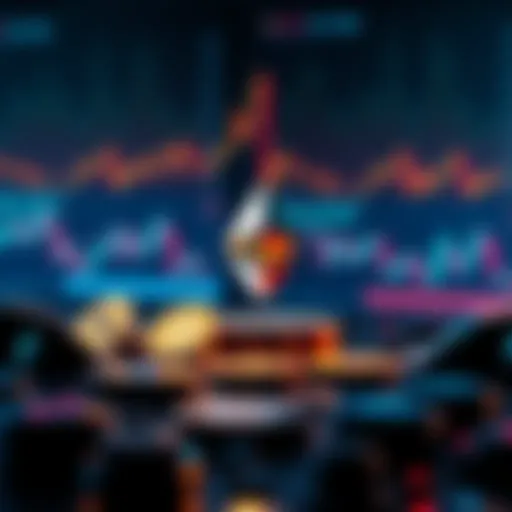 Graphic showing various platforms for trading Ethereum including charts and coins