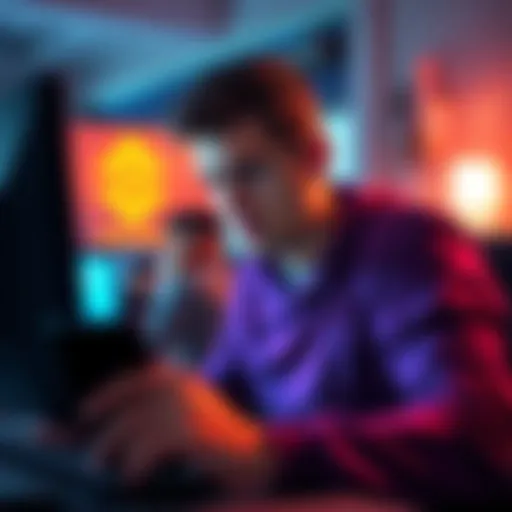 A Binance user looking worried while checking their Ledger wallet on a computer, showing a transaction error message for Ethereum transfer.