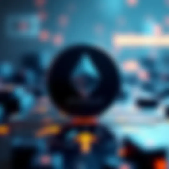 Graphic showing Ethereum logo with arrows indicating increased blob throughput and efficiency