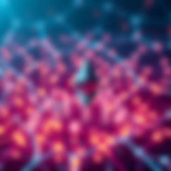 A visual representation of Ethereum's validator network showing numerous validators connected, symbolizing decentralization and security.