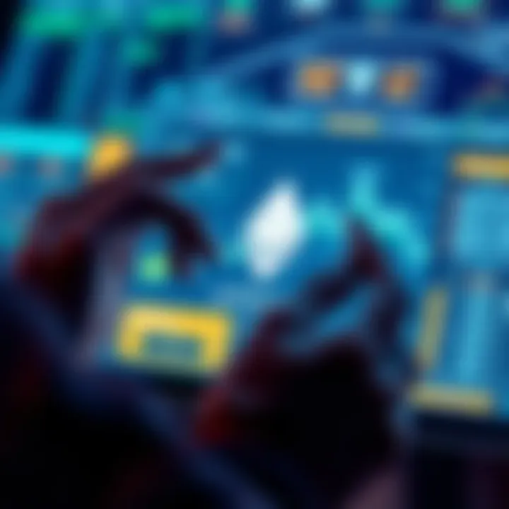 A person looking at a digital wallet interface with Ethereum logo, reflecting on security measures and transaction approvals.