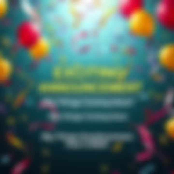 Colorful graphic with confetti and balloons, signaling major updates and excitement