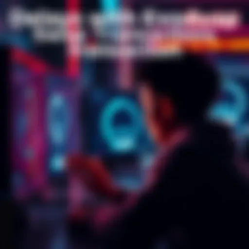 A frustrated person looking at a computer screen with a loading icon, representing delays in Exodus swap transactions.