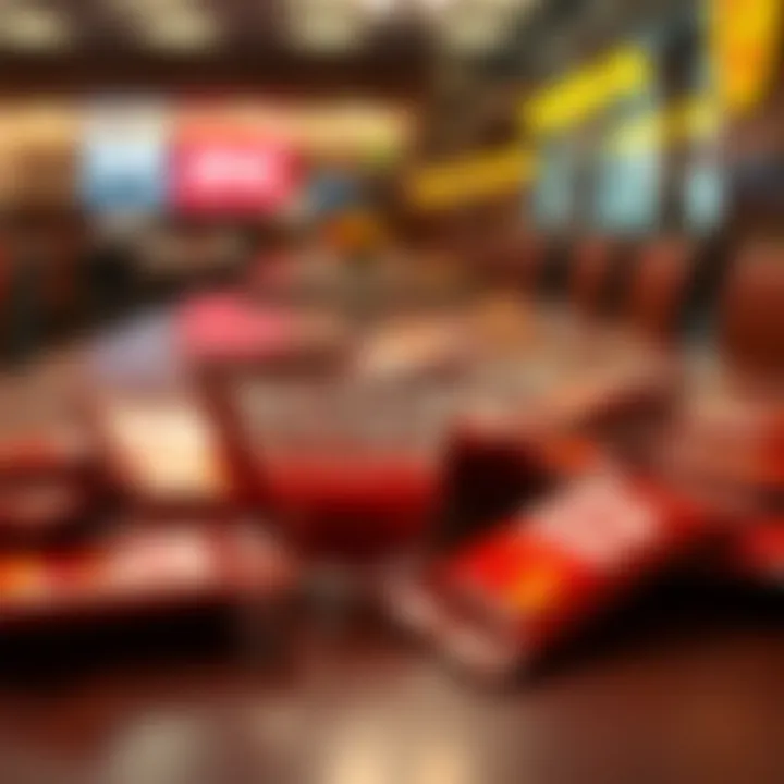 Extra ketchup packets on a table A variety of extra ketchup packets spread out on a table, representing joy among Diamond Hands community