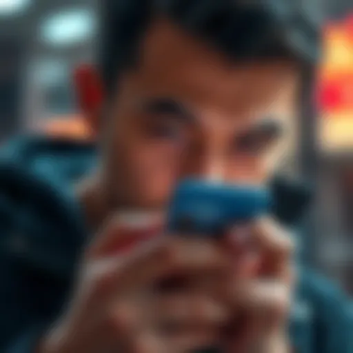 A person looking at a smartphone showing a suspicious app interface that resembles a ledger app, highlighting security concerns and risks.