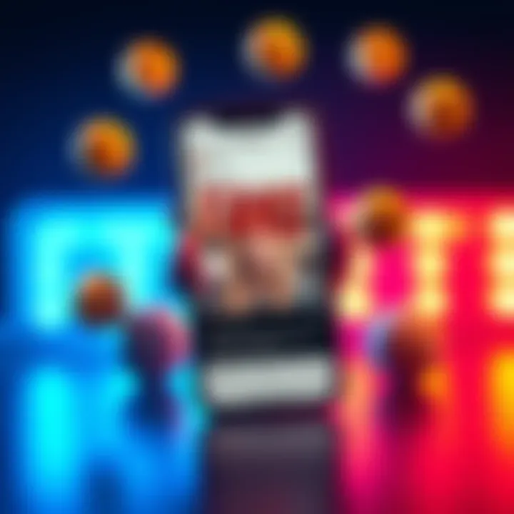 A smartphone displaying a suspicious-looking social media post with exaggerated filters and captions, surrounded by questioning emojis.