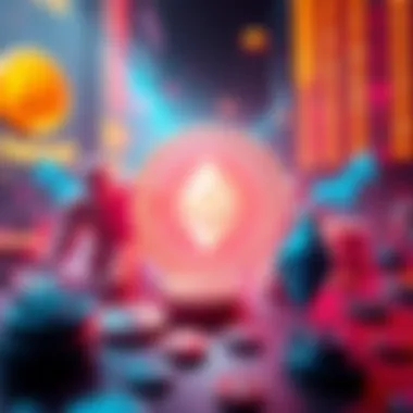 Fake Stablecoin Scheme Illustration of counterfeit stablecoins converting to Ethereum, with visual elements representing cryptocurrency contracts and security concerns.