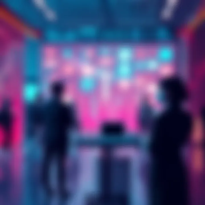 A visual representation of the Faketoshi patent controversy with people debating and technology elements in the background.