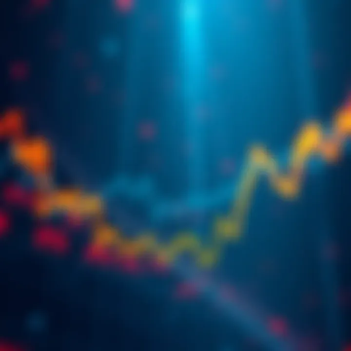 A downward trending graph representing the financial decline of Bitcoin ETFs, indicating significant losses.