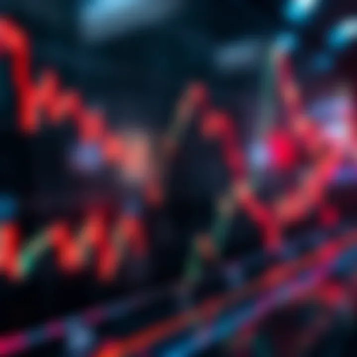 A stock market graph showing a steep decline, symbolizing a portfolio losing value