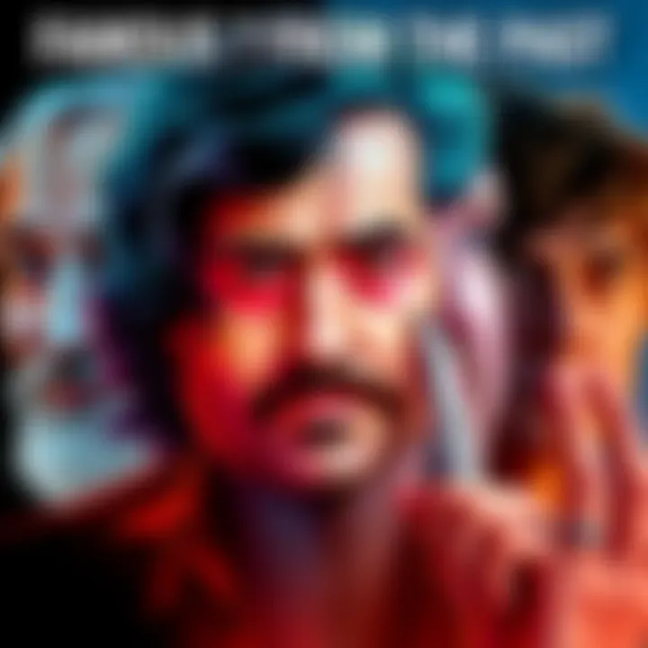 A collage of iconic figures from different decades, showcasing their influence on pop culture.