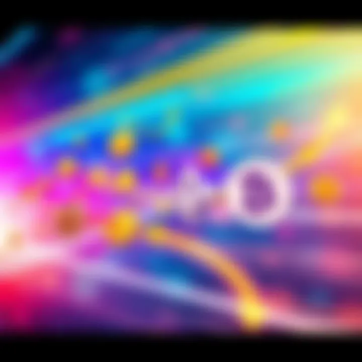 An illustration showing multiple cryptocurrencies being exchanged quickly, with arrows indicating movement and speed, representing fast crypto swaps.