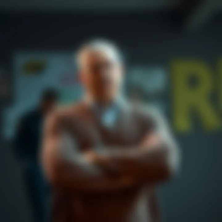 Father with Concerned Expression A worried father stands with his arms crossed, looking anxious about his son's recent arrest, conveying a sense of worry and uncertainty.