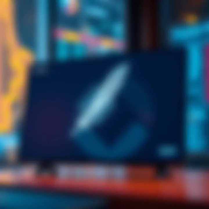A digital display featuring Feather Wallet interface with Monero logo and Ledger compatibility