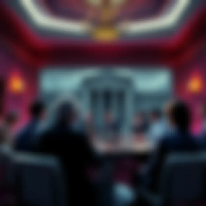 A group of people contemplating financial regulations and compliance at a meeting about Operation Chokepoint 2.0.