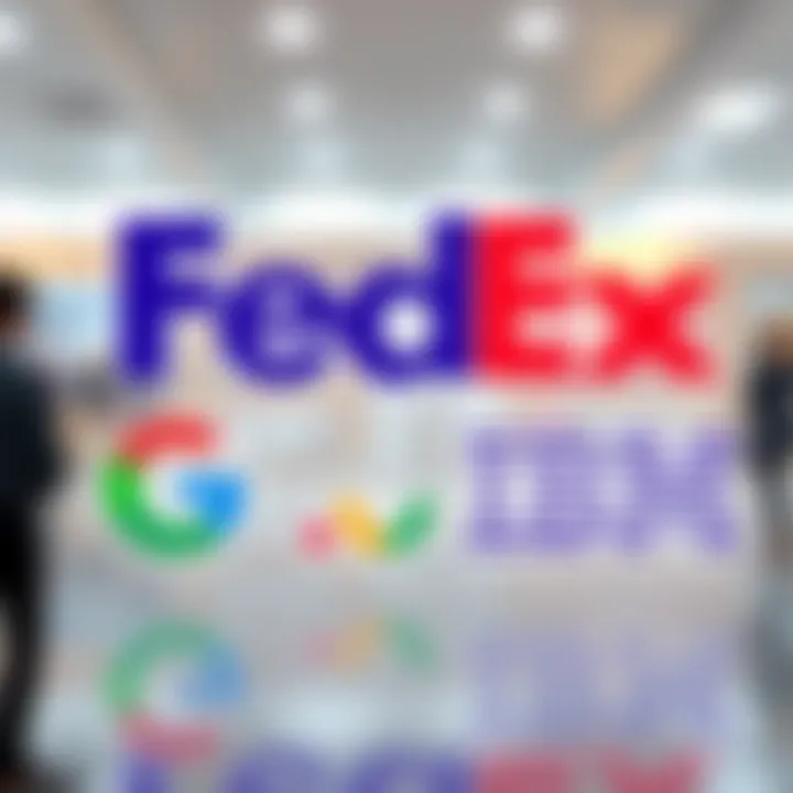 Logos of FedEx, Google, and IBM representing their partnership on the Hedera Council