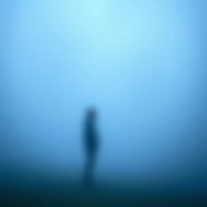 A person stands alone in a foggy setting, looking confused and uncertain, symbolizing feeling lost and overwhelmed during tough times.