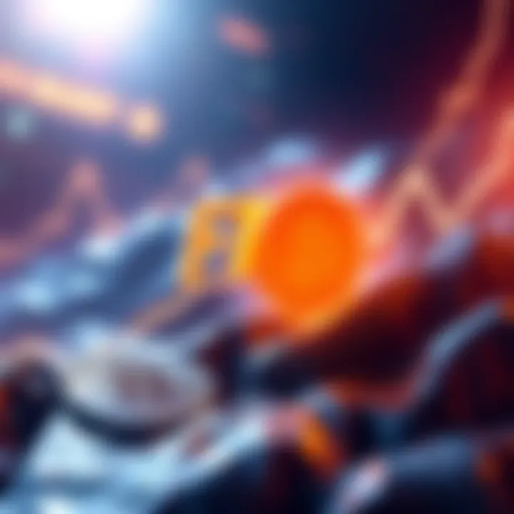 Graph showing FET price increasing while BTC remains steady