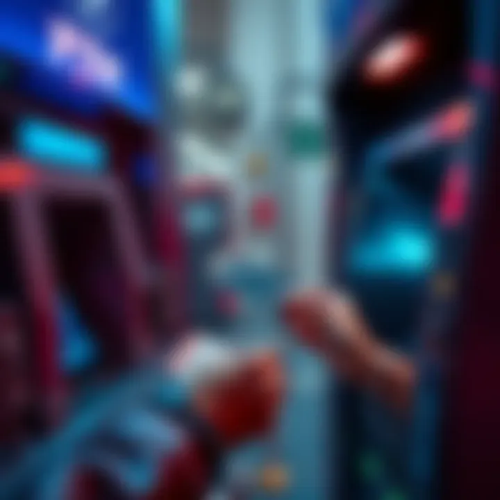 A person using a prepaid card to cash out cryptocurrency at an ATM, avoiding bank fees.