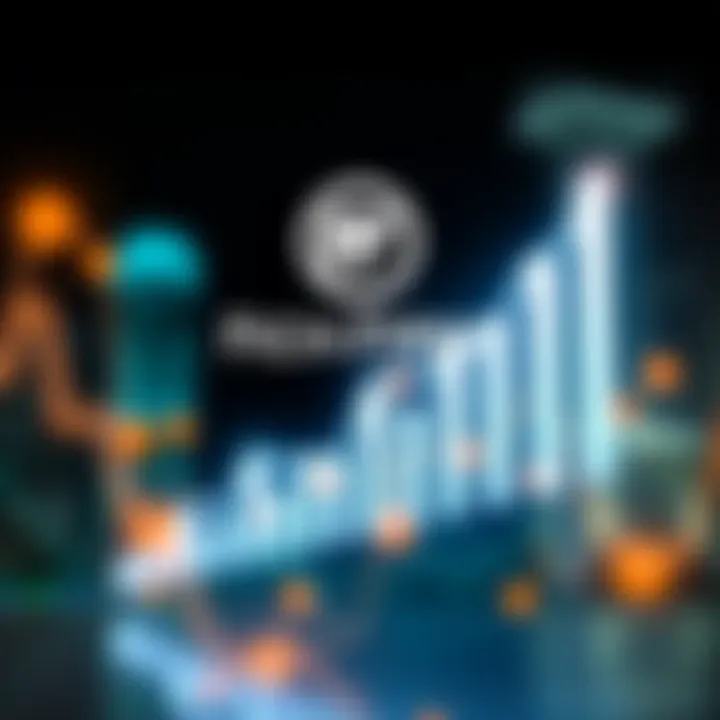 Fich firm's logo with a graph showing growth in NEAR investment