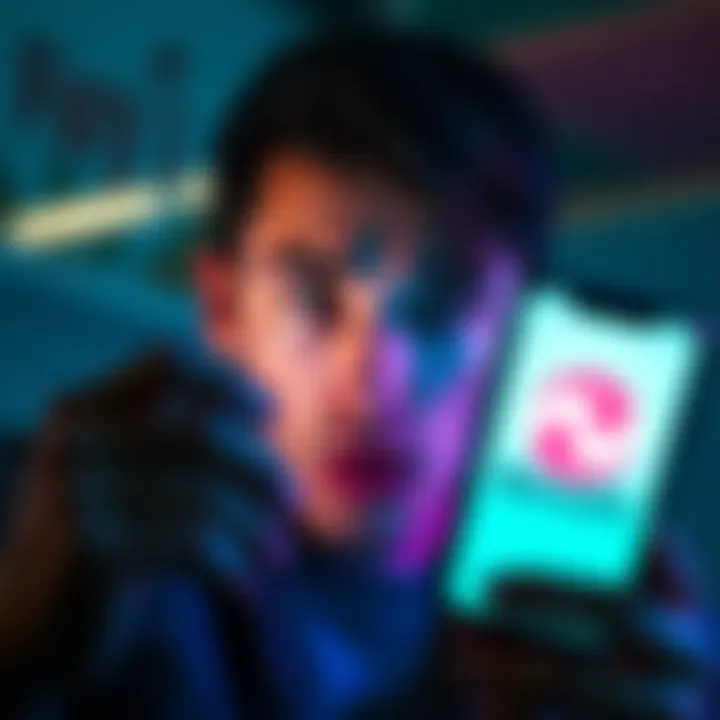 A person looking worried while checking a Fidelity account on a smartphone with a Revolut logo on the screen