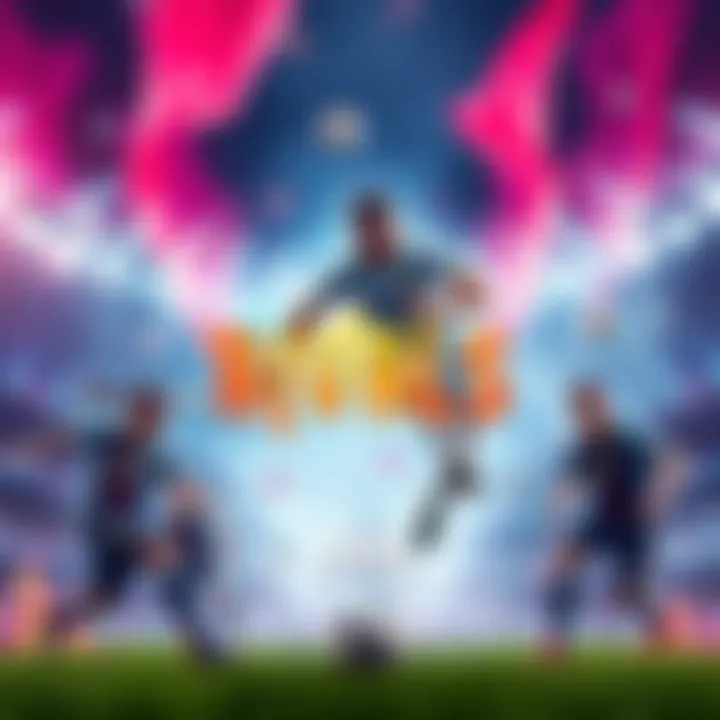 Announcement banner for FIFA Rivals game launch in May 2025, featuring soccer elements and excitement