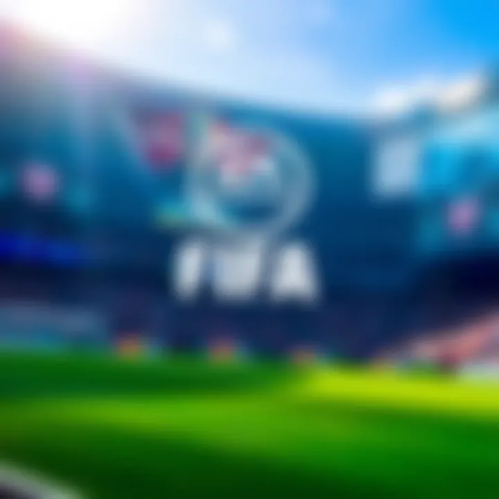 FIFA logo transitioning to the Avalanche logo, representing the switch in blockchain platforms