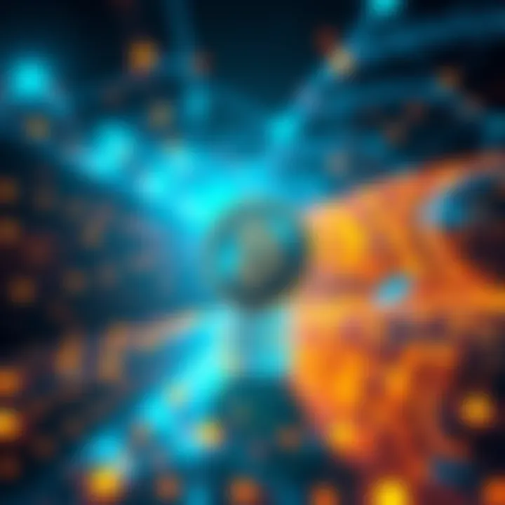 Filecoin Data Network A visual representation of the Filecoin network showcasing data utility and connections among users