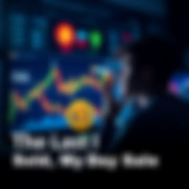 Person reflecting on a computer screen showing Bitcoin charts and market trends