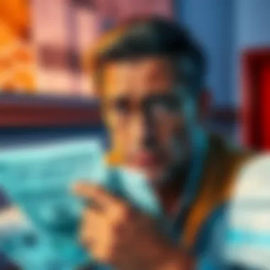 An image showing a person looking worried while holding bills and financial documents, symbolizing debt and financial struggles.