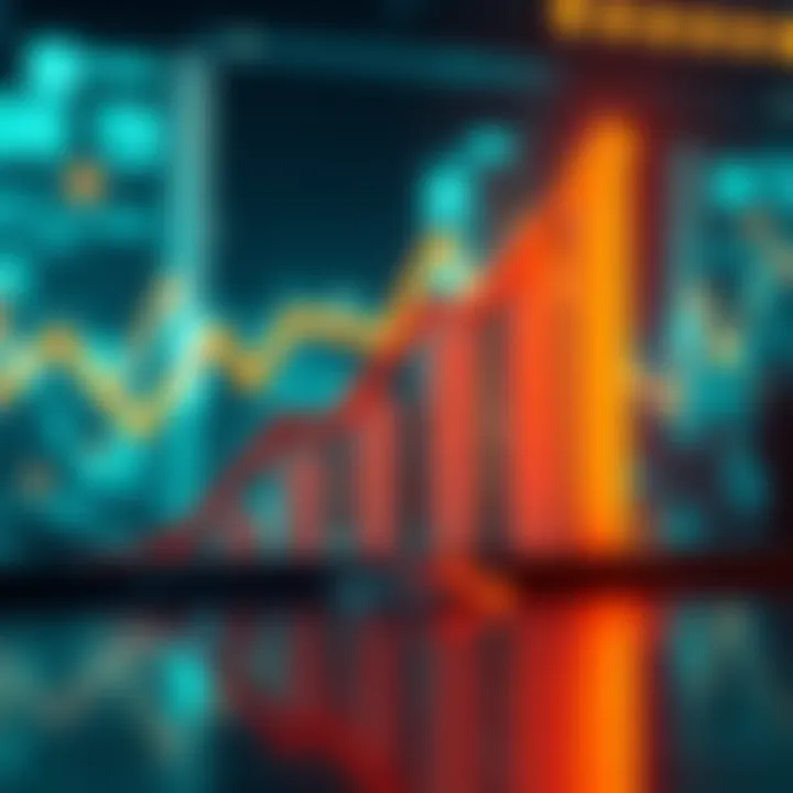 Financial Growth Projection Graph showing an upward trend in financial values reaching 300,000 and 500,000