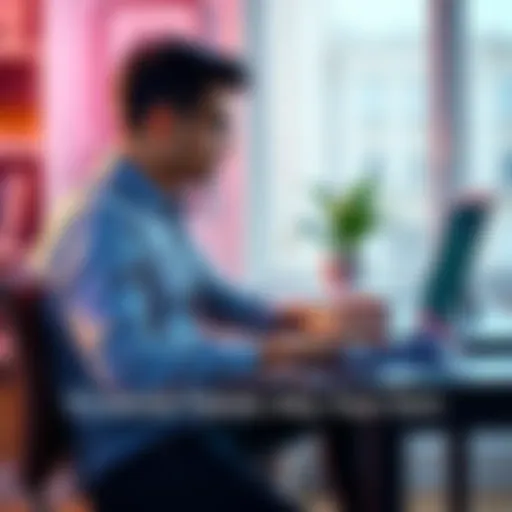 A person sitting at a desk with a laptop, reviewing financial documents and creating a budget plan, symbolizing self-reliance in personal finance.