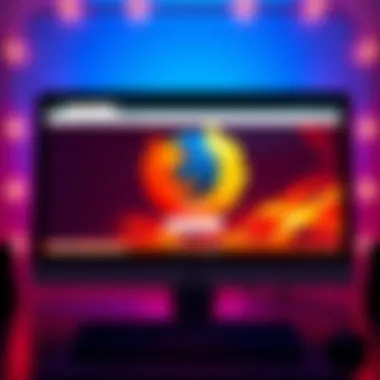 A computer screen displaying a Firefox login page with a loading icon, showing frustration from the user unable to sign in.