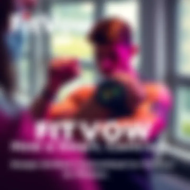 Person exercising while looking at a smartwatch showing fitness progress tracked by a smart contract