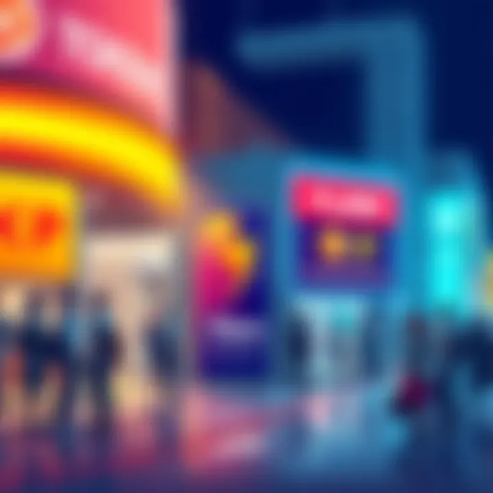 Flare Tokens Advertisement A digital illustration showing Flare Tokens advertisements with symbols of XRP, sparking discussion among people about their value.