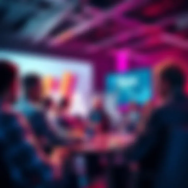 People engaging in a discussion with industry experts during the Flexa AMA