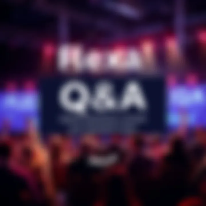 A graphic inviting people to submit questions for the Flexa CEO's Q&A session with event details