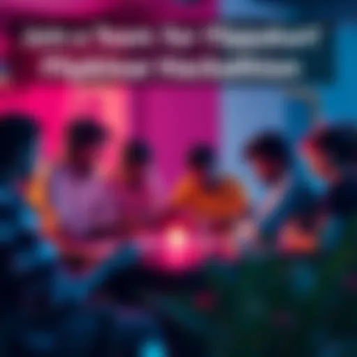 Join a Team for Flipkart Hackathon Group of people brainstorming for Flipkart's Gridlock Hackathon, showcasing teamwork and creativity