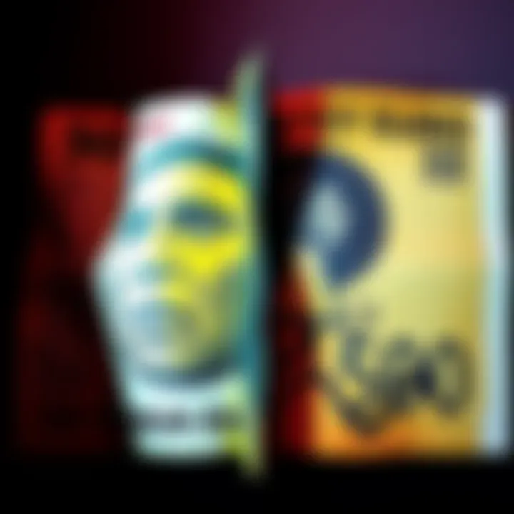 Folded 50 Euro Banknote A β¬50 banknote folded to reveal an image resembling the ancient figure Baal, alongside symbols related to Babylonian culture.