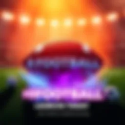 Graphic showing the $FOOTBALL logo with elements representing Hedera and UpOnly gaming, highlighting the launch event.