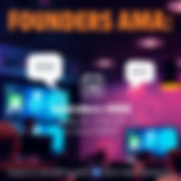 Founders AMA Announcement Graphic showing details of the Founders AMA event on January 30 at 10 AM ET with a calendar icon and speech bubbles suggesting conversation.