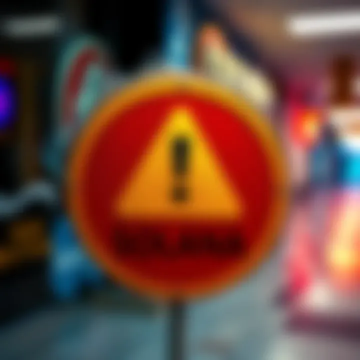 A graphic showing a warning sign with digital coins representing Solana, symbolizing concerns about fraud