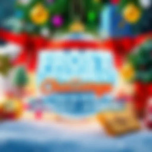 Colorful banner promoting the Frost Ornament Challenge with festive ornaments and prizes, showcasing excitement for the event.