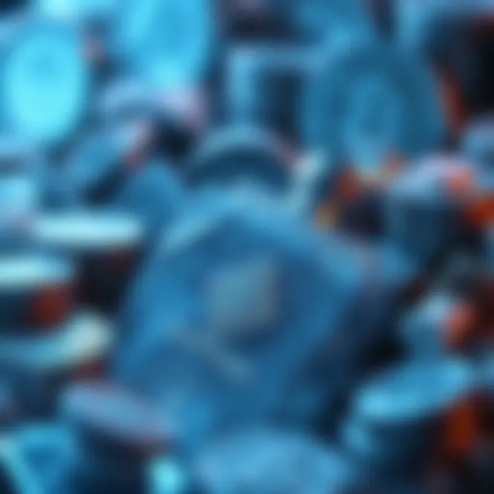 Frozen Assets: A Digital Dilemma Visual representation of frozen cryptocurrency assets symbolizing digital finance turmoil