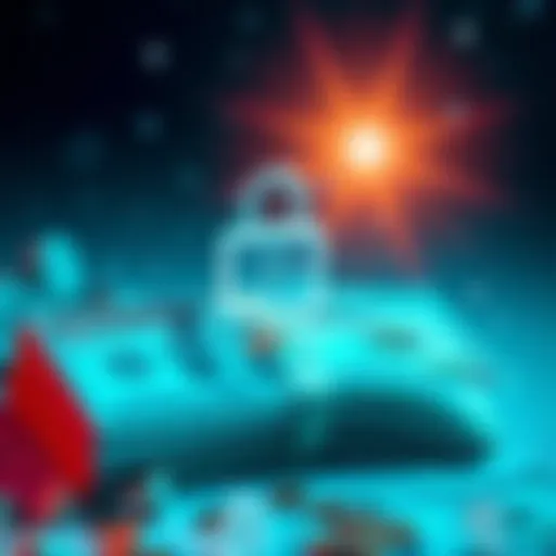 A visual representation of a frozen bank account, showing a large sum of money with a lock symbol over it, indicating a hold on funds.