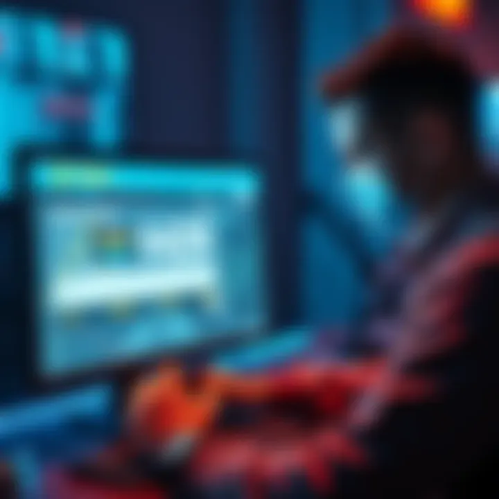 Frozen Kraken account A frustrated person looking at a computer screen displaying a frozen financial account with missing funds.