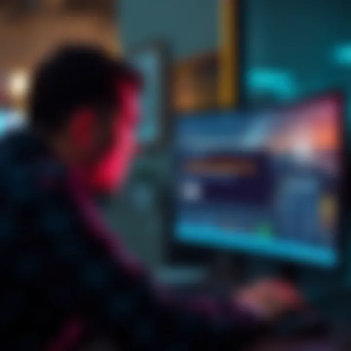 A frustrated buyer staring at a computer screen displaying an error message related to a car purchase transaction